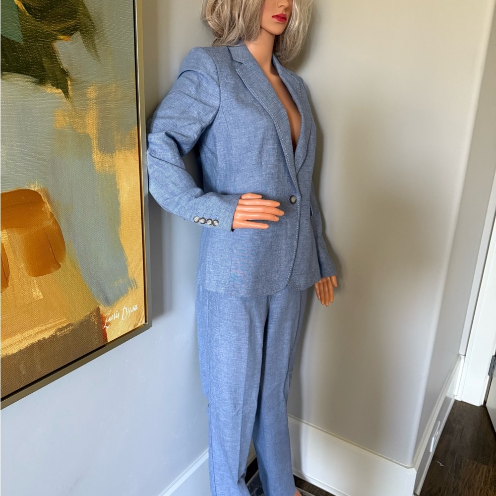 Ann Taylor Light Blue Blazer & Suit Jacket